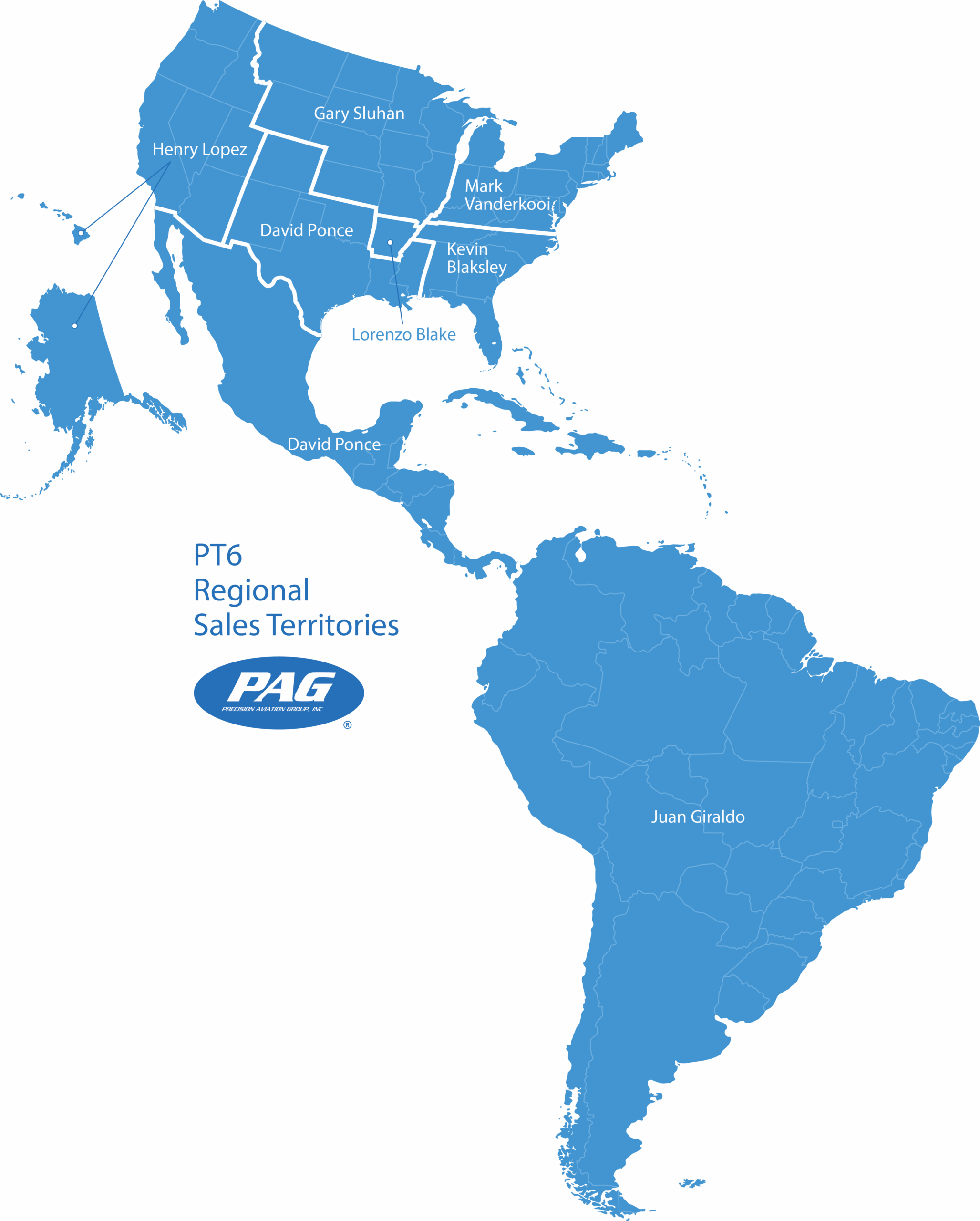 PT6 Sales Areas