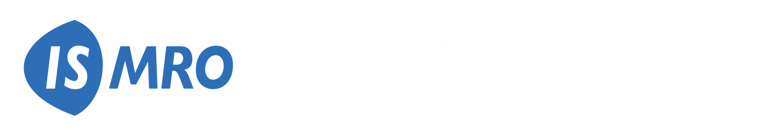 ISMRO white wide logo